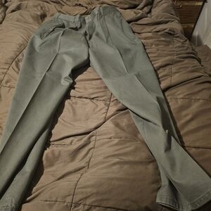 Mens Pants-DOCKERS-khaki cotton blend "classic fit" flat front-36x32